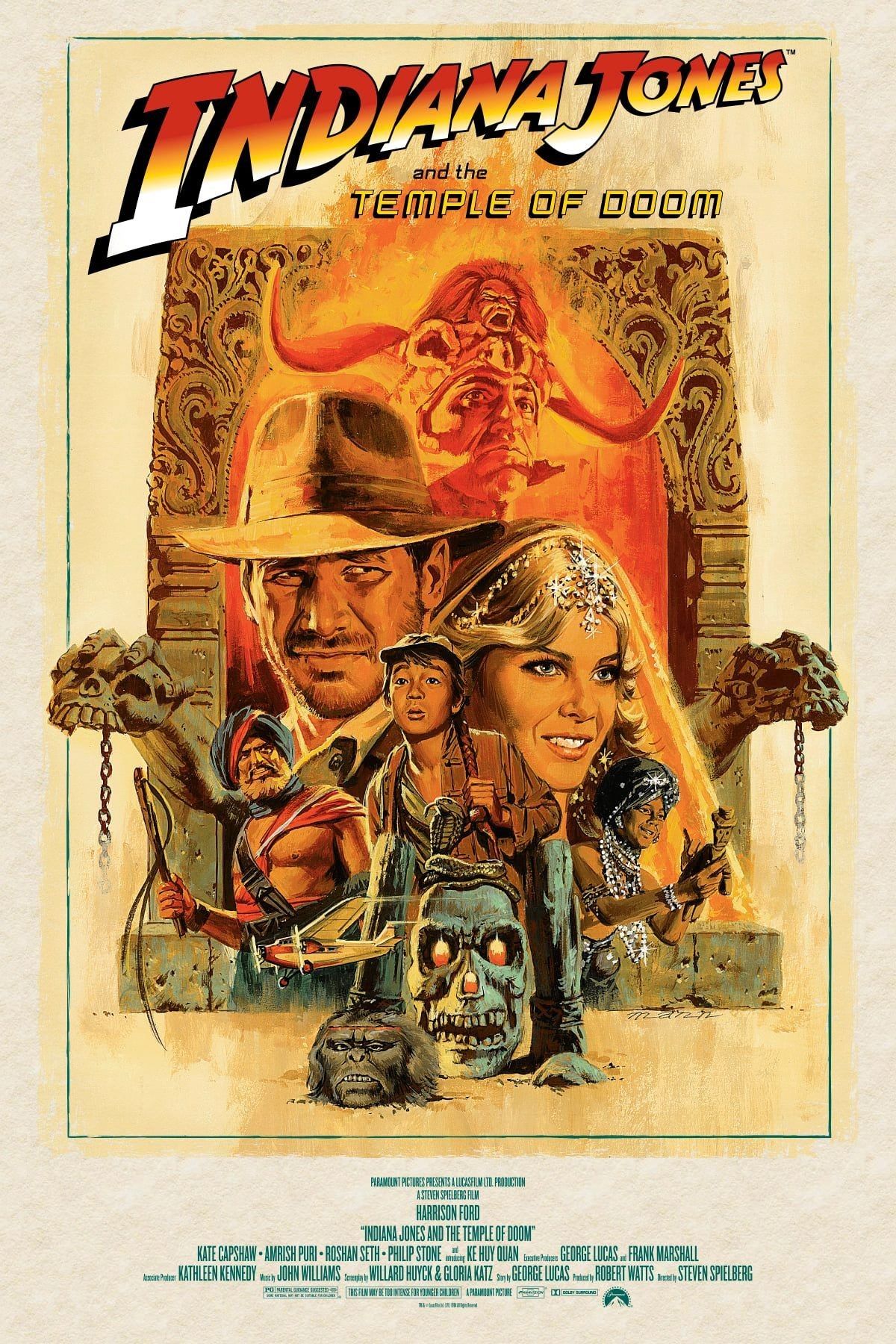 INDIANA JONES AND THE TEMPLE OF DOOM movie poster